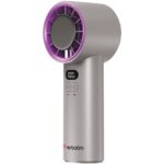 Verbatim (32342) Cool 'n' Go Ice Touch Handheld Fan - Grey/Purple - Image 3