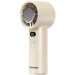 Verbatim (32343) Cool 'n' Go Ice Touch Handheld Fan - White/Silver