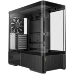 ANTEC Constellation C6 AirAntec Mid-Tower Gaming PC Case - 2 x 120mm PWN Reverse fans, 1 x 140 PWN fan at rear, Curved Glass Desgin with 3-sided Tempered Glas, ATX/Micro-ATX/ITX