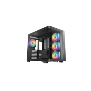 DeepCool CG530U 4F Case,Black, Mid- Tower, 2x USB 3.0, Tempered Glass Side Window Panel, ITX/Micro ATX/ATX