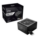 ASRock PRO-750B 750W ATX Power Supply Unit, 80 Plus Bronze Certified, 120mm Silent Cooling Fan, High Efficiency PSU