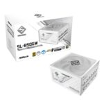 ASRock Steel Legend SL-850G 850W ATX Power Supply Unit, 80 Plus Gold Certified, 120mm Silent Cooling Fan, High Efficiency PSU