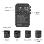 Verbatim (30190) Charge 'n' Travel 170W Universal Travel Adapter Black, Charge Up To 6 Devices AT Once - Image 2