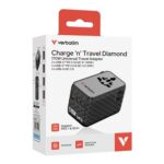 Verbatim (30190) Charge 'n' Travel 170W Universal Travel Adapter Black, Charge Up To 6 Devices AT Once - Image 4